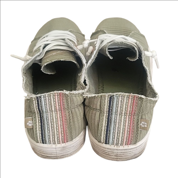 Tommy Bahama 8.5 womens casual soft green sneakers - Picture 3 of 8